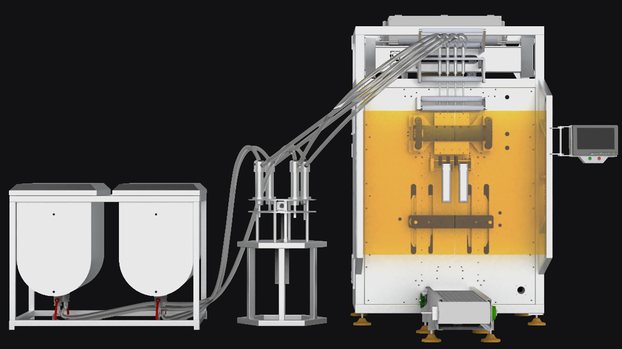 Sıvı paketleme makinesi / Ketçap - Mayonez - Hardal - Meyve suları